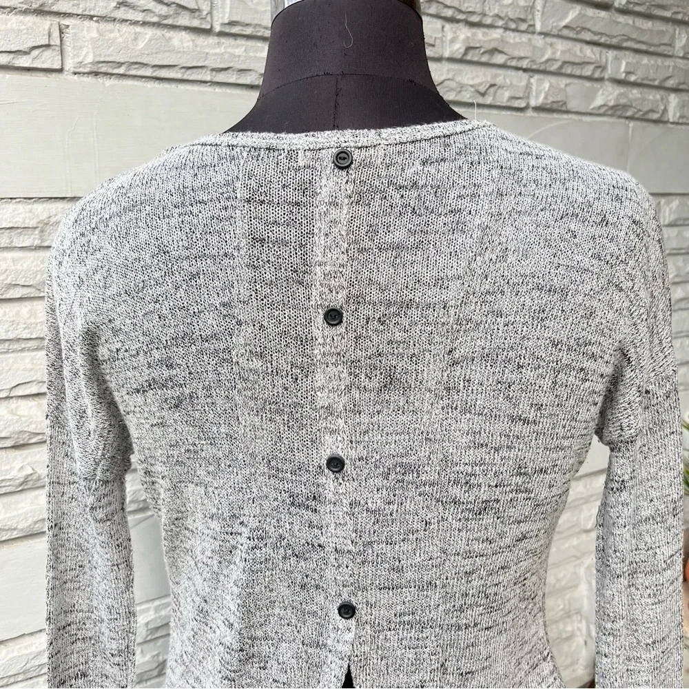 NWOT White Black Woven Open Shrug - Picture 3 of 6